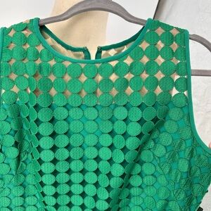 Vibrant Green Ralph Lauren Textured Cocktail Dress